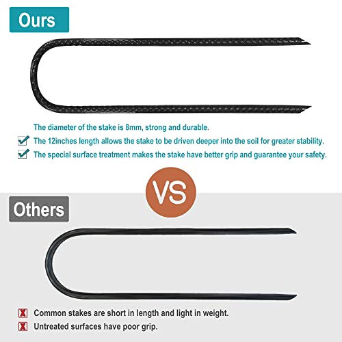 image for Eurmax USA Trampolines Stakes Trampoline Parts Wind Stake 12 Inch Heav