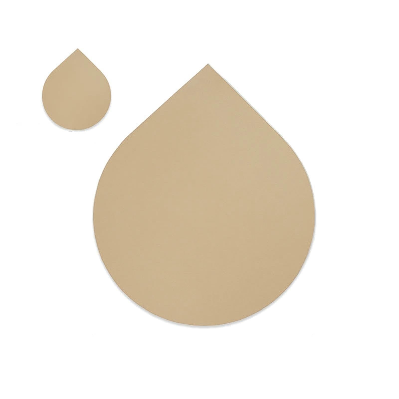 Set de table abricot en forme de goutte couleur unie et design épuré pour repas