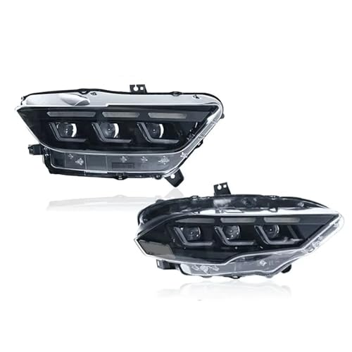 �t���i Compatible With Ford For Mustang Accessories 2015 2016 2017 2018 2019 2020 2021 2022 GT�����ԗp �t�����g���C�g�A�Z���u�� �w�b�h���C�g 2�Z�b�g