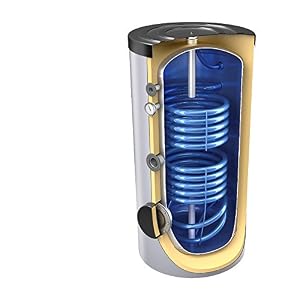 300 Liter Solar- Warmwasserspeicher mit 2 Wärmetauschern inkl. Isolierung und Versand