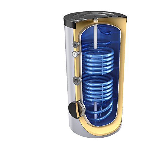 300 Liter Solar- Warmwasserspeicher mit 2 Wärmetauschern inkl. Isolierung und Versand