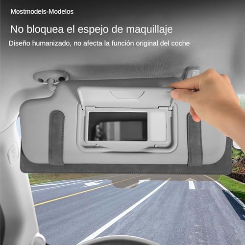Alargador de visera parasol para coche y protector extensible térmico 2
