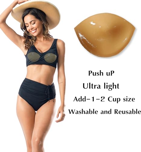 Image of Double-Sided Sticky Bra Pads Breathable Adhesive Cups Push Up Sticky Inserts for Bra Inserts Breast Enhancer