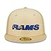 New Era Men's Khaki Los Angeles Rams Raffia Front 59FIFTY Fitted Hat