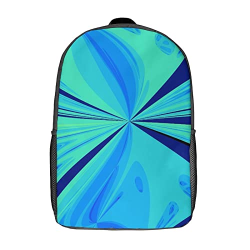 Sac décontracté unisexe bleu à motif 3D relief pour l'école et le sport