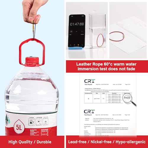 Red Bracelets for Women Adjustable Charm Bracelet Braided Leather & 316L Stainless Steel with 18k Gold Plated Lucky Bracelets for Women, Red Pink Black String Bracelet Gifts for Women3