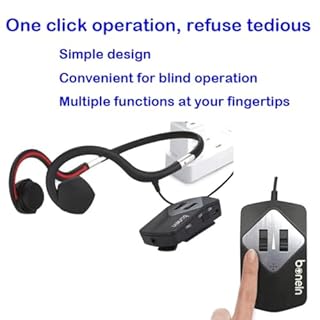 HOSAYA Bone Conduction Hearing Headphone for people with Hearing difficulty Hearing earphone for Elderly to Watch TV or Communicate healthy bone conduction hearing 7 sound frequency for comfort option