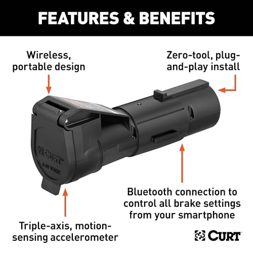 CURT 51180 Echo Mobile Electric Trailer Brake Controller with Bluetooth-Enabled Smartphone Connection, Proportional by CURT - Image 5