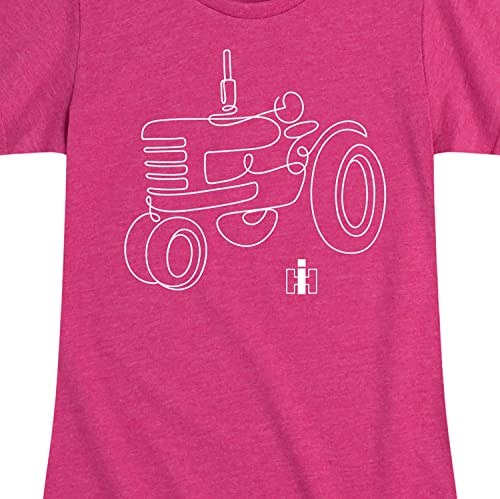 Case IH Continuous Line Tractor - Youth Girl Short Sleeve T-Shirt3