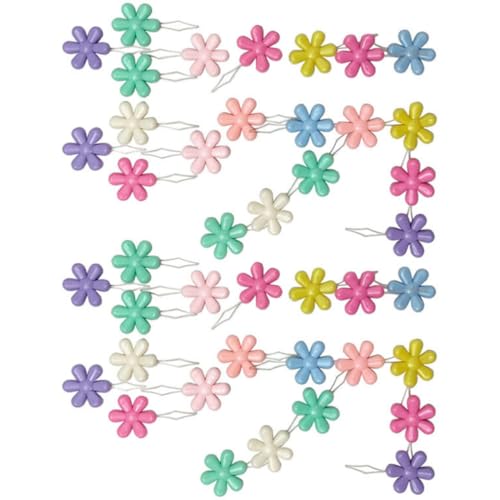 SHINEOFI 50 Piezas de Enhebradores de Agujas de Plástico Diseño de Flores para Coser, Herramienta Práctica para Enhebrar Agujas en Costura Diaria Color Aleatorio