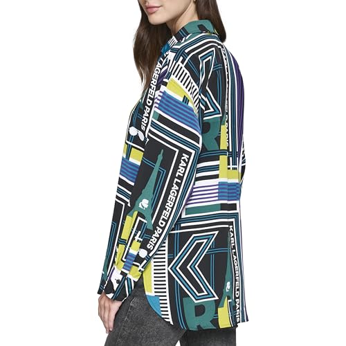 KARL LAGERFELD Women's Soft Everyday Blouse4