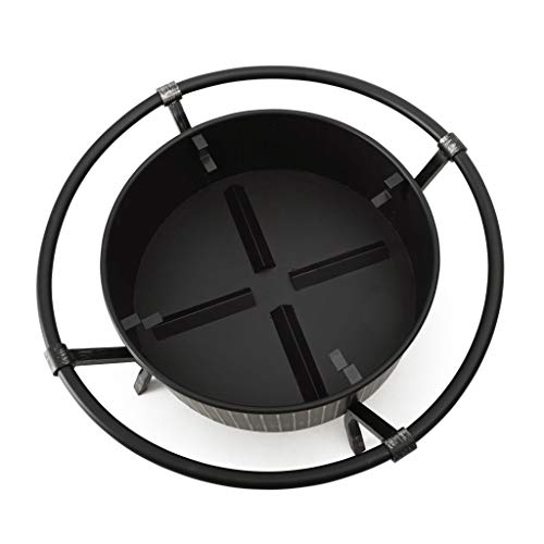 Amazon Basics Round Fire Pit - 39-Inch, Brushed Pewter #TOP4