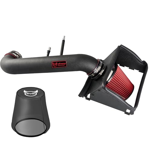 EVIL ENERGY Cold Air Intake Compatible for 2015-2020 Ford F-150 5.0L, Increases Horsepower, Towing Performance & Acceleration, Includes Heat Shield & Pre-Filter, Black