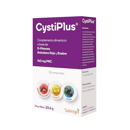 CYSTIPLUS- Complemento alimenticio | Ingredientes de origen Natural | A base de proantocianidinas | Fórmula triple acción | Enebro| Pac. D- manosa | Contribuye al bienestar urinario | (30)