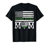 US Flag Border Patrol Mom T-Shirt