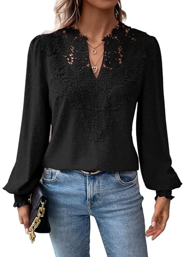 Falechay Spring Womens Tops Dressy Casual V Neck...