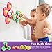 LiKee Strong Suction Cup Fidget Rotating Sensory Bath Toys for Baby, Airplane Car Travel Table & Window Toys for Toddler Boys and Girls, 12+ Months
