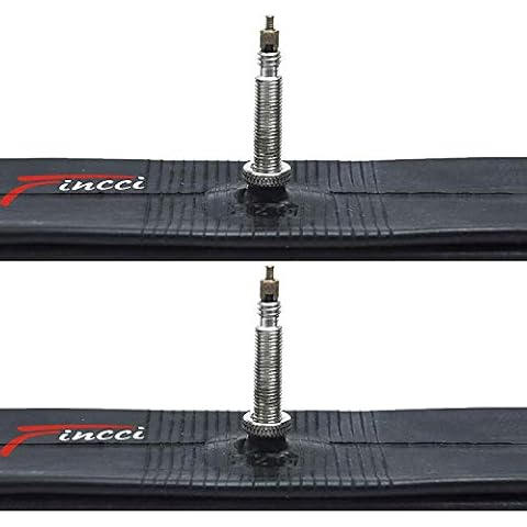 Fincci Pair 700 x 32c 35c 38c 48mm Presta Valve Inner Tubes for Cycle Race Road Hybrid Touring Bicycle Bike (Pack of 2) Cover
