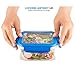 FineDine Food Storage Containers With Lids, 40-Piece Airtight Leakproof, BPA-Free Durable Plastic Food Containers for Leftovers - Freezer, Microwave & Dishwasher-Safe (Blue)