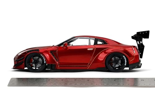 Image of Jada Pink Slips Nissan GT-R (R35) with Liberty Walk Body Kit 2.0 1 /18th Scale Die-Cast car
