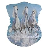Balaclavas Face Mask Horse 3D Print Bandana Women Men Head Scarf Neck Gaiter Headband Headwear Face...