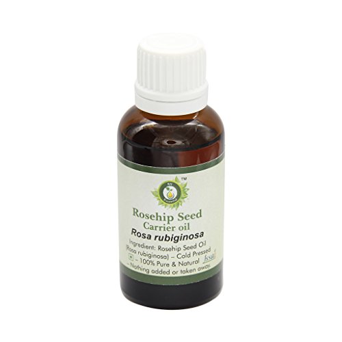 R V Essential Rosehip Seed Oil | Rosa Rubiginosa | for Face, Skin Care, Hair Care, Scalp Massage, Body Massage, Skin Moisturizer | 100% Pure Natural | Cold Pressed | 15ml | 0.507oz