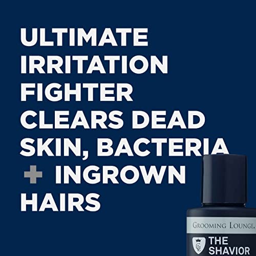Grooming Lounge The Shavior Post Shave Remedy - Calms Inflammation And Irritation - Prevents And Eliminates Ingrown Hair - Effective Spot Treatment - No Paraben And Sulfate - Cruelty Free - 3 Oz #TOP4