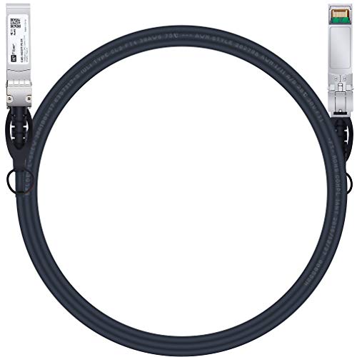 H!Fiber.com SFP Cable, 10G SFP+ DAC, 3M, 10GBASE-CU Passive Direct Attach Copper Twinax Cable for Cisco SFP-H10GB-CU3M, Netgear, D-Link, QNAP, Mikrotik, Supermicro,Zyxel,Linksys, Open Switch Devices