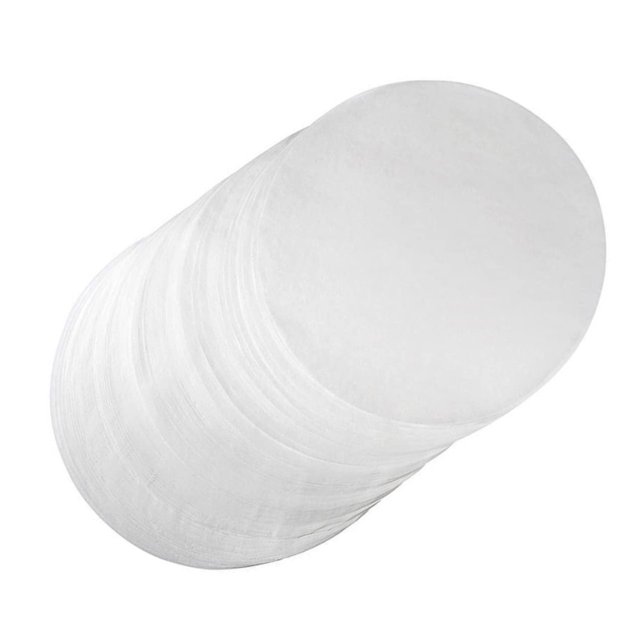 Wakauto 50pcs Non Stick Round Bbq Paper Liners Diameter Kitchen Baking Supplies for Barbecue and Daily Use for Home and Restaurant Cooking White