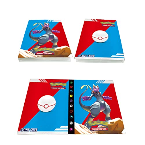 wuupoo Porte Carte, Porte Album de cartes à collectionner,30 Pages Peut Contenir Jusqu'à 240Cartes, Classeur Compatible Avec Cartes, Album Titulaire Compatible Avec Cartes. (New Mewtwo) Cover
