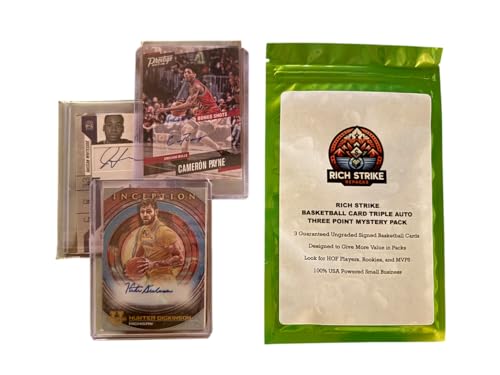 Cartes de basketball signées Rich Strike évitez les contrefaçons en lot de 3