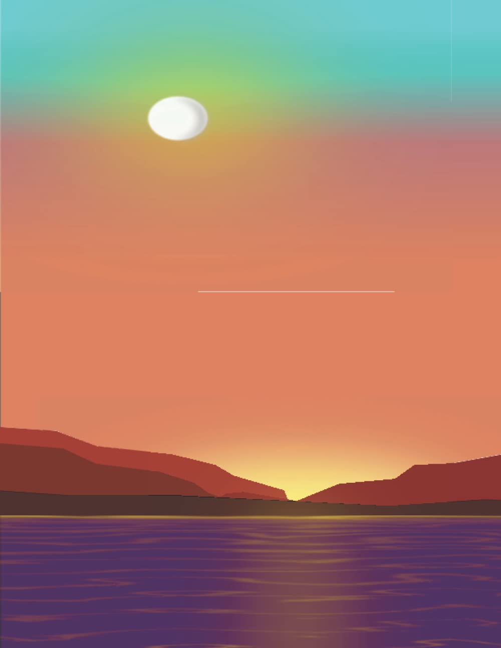 Beach Notebook: Practical Checkered Notebook With Beautiful Cover School Notebook Office Notebook 110 Pages 8.5&quot; x 11&quot; (21.59 x 27.94 cm)