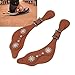 Western Flower Boot Strap Vintage PU Leather Adjustable Straps Equestrians Accessories Easy to Use Metal Buckles Good Strap