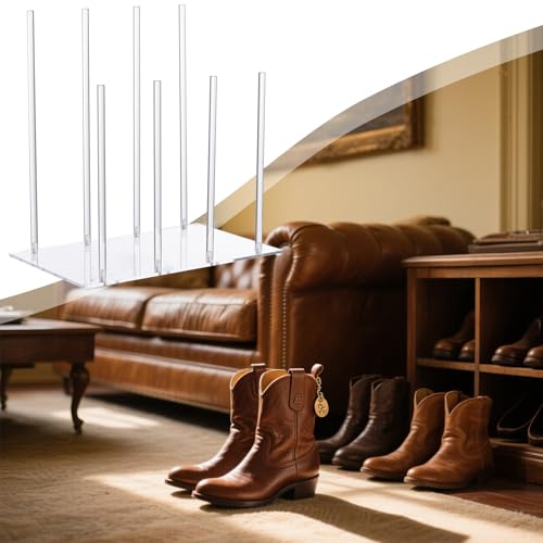 Étagère à chaussures en acrylique transparente pour optimiser le rangement vertical