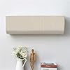 Treer Funda para Aire Acondicionado Interior, Funda para Aire Acondicionado Pared Elástico Antipolvo para Pared Montaje Unidades Split Interior AC Cubiertas (1P,Arte Beige 1)