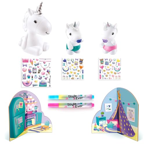 Mini Déco DIY La Famille Licorne avec licorne lumineuse - vue 10