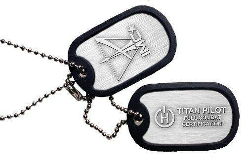 Titanfall Dog Tags Combat Certified Pilot [Importación Alemana]