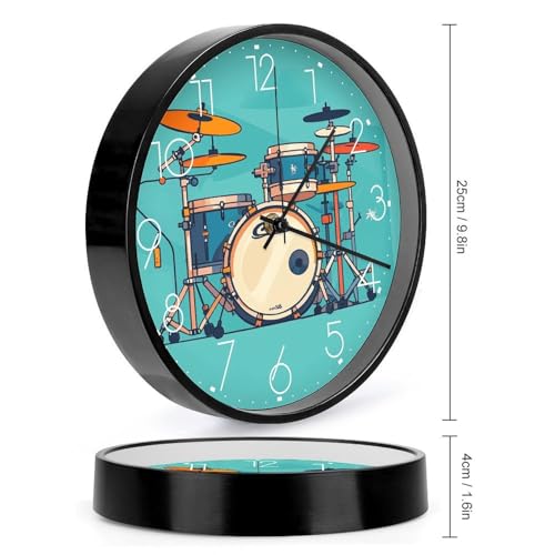 Horloge murale silencieuse cuisine sans tic-tac ronde 25cm