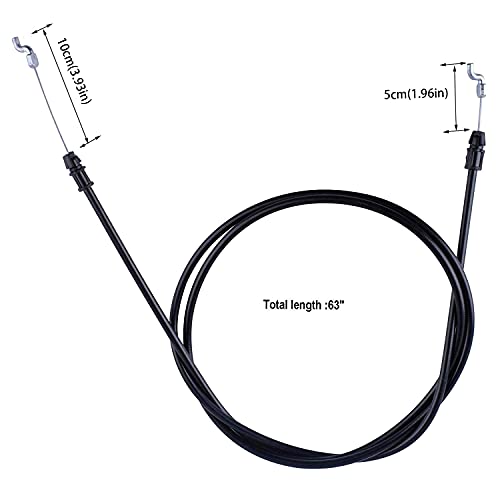 HAKATOP 946-05105A 746-05105A Clutch Control Cable for Cub Cadet Craftsman MTD SC300HW SC500Z SC500HW SC500Z MTD 377300 37591 Replaces 946-05105 746-05105 - Thumbnail 3