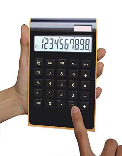 Amzstar 10 Digit Calculator Standard Business Desktop Calculator,Solar & Battery Power (Black) #TOP19