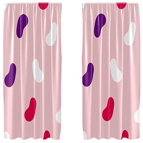Cortinas opacas de fondo rosa con acabado texturizado elegante 2