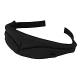 Plemo Sleep Mask, Memory Foam Eye Mask, Breathable Eye Shade Eye Cover for Bedtime & Travel, Black