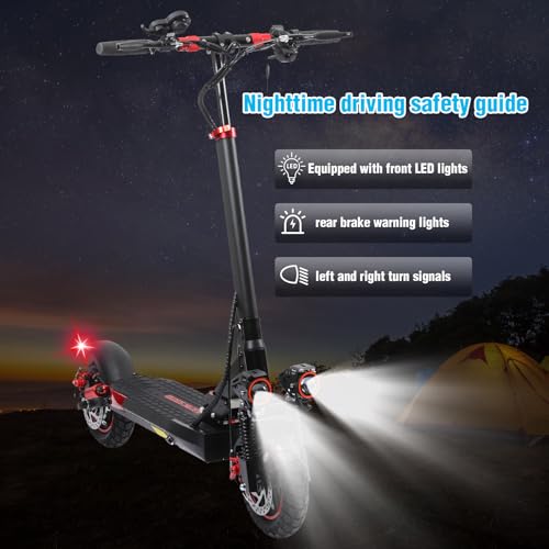 Electric Scooter for Adults, 34 Miles Long Range, Top Speed 15.5 MPH, 10" All-Terrain Tires, Folding E-Scooter for Teens & Adults, 150 kg Load Capacity - Image 7