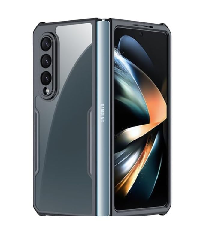 Ultra Hybrid Back Cover Case Designed for Samsung Galaxy Z Fold4 5G / Z Fold 4 5G -Black Ultra Hybrid Back Cover Case Designed for Samsung Galaxy Z Fold4 5G / Z Fold 4 5G -Black