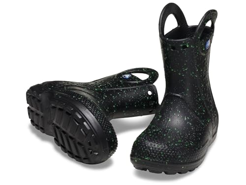 Image of Crocs Kids' Handle It Rain Boots | Waterproof Slip On Shoes | Kids' Rain Boots