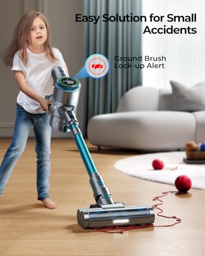 Laresar Cordless Vacuum Cleaner 60 Mins, 450W/38000pa Stick Vacuum Cleaner with Touch Screen, Anti-Tangle Handheld Vacuum 2024 Latest Battery, Vacuum Cordless for Home/Pet Hair/Carpet/Hardfloor 8 Laresar Cordless Vacuum Cleaner 60 Mins, 450W/38000pa Stick Vacuum Cleaner with Touch Screen, Anti-Tangle Handheld Vacuum 2024 Latest Battery, Vacuum Cordless for Home/Pet Hair/Carpet/Hardfloor - Image 6