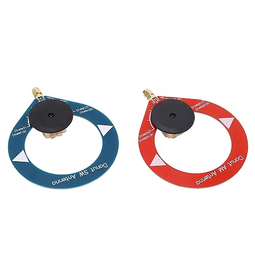 Antena Donut AM MW SW de 2 Uds para Radio de Onda Corta, Mini Antena de Bucle Portátil, Ligera y Duradera, Mejora la Recepción
