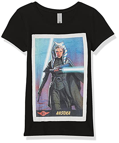 T-shirt fille Star Wars Mandalorian Ahsoka vêtement enfant col rond