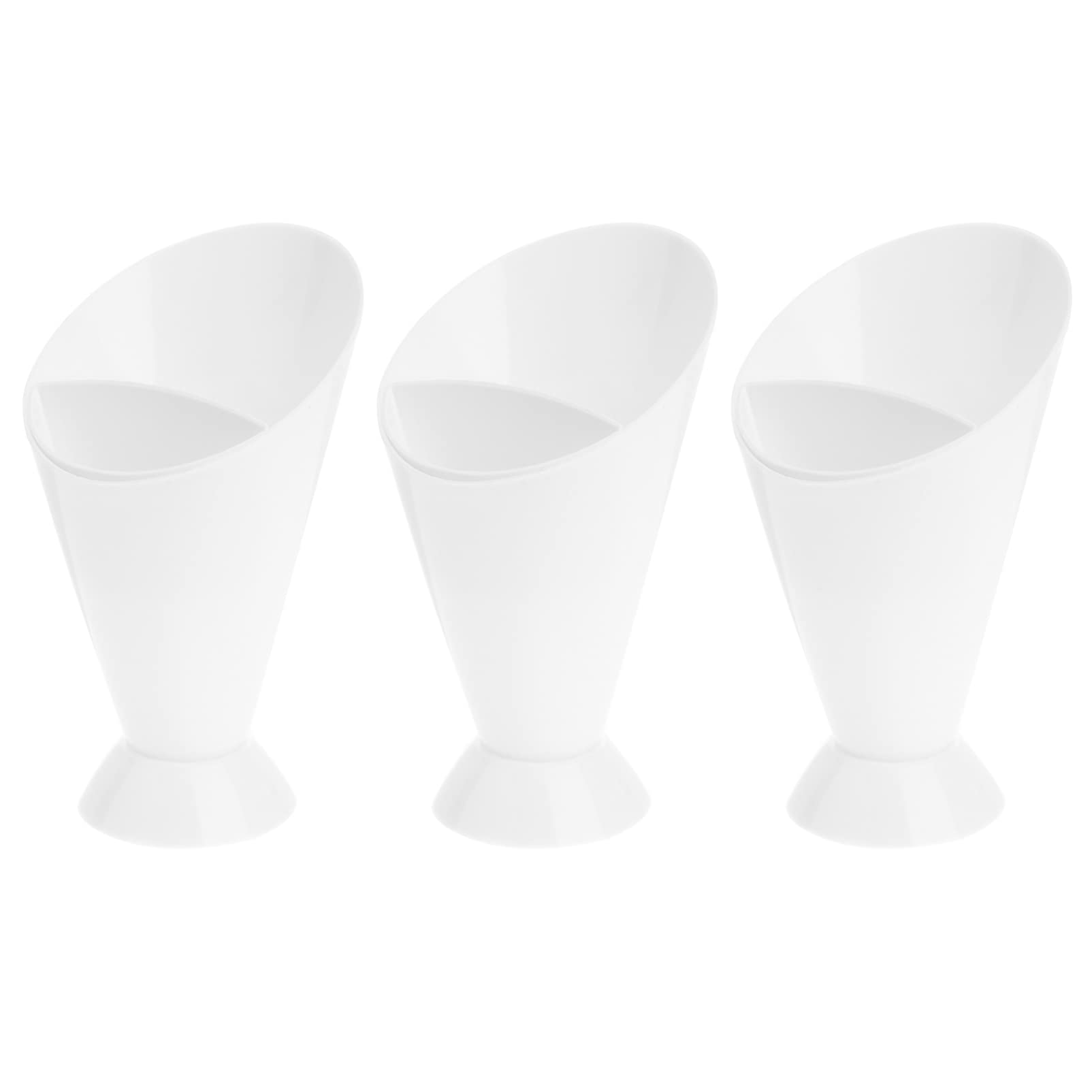 PRETYZOOM Dessert Cups Charcuterie Cones 3pcs French Fry French Fries Cup French Fry Cone Basket Fry Food Holder Holder Plastic Sauce French Fry Holder Chicken Salad