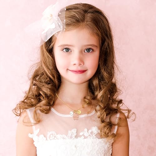 Flower Girl Gift,Initial X Letter Necklace for Flower Girl,14K Gold Plated Proposal Gifts on Wedding Bridal Party2